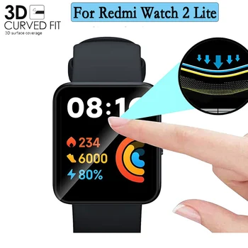 1/3 /5шт 3D изогнутая защитная пленка для экрана, прозрачная защитная пленка для Redmi Watch 2 Lite, аксессуары для часов из не закаленного стекла