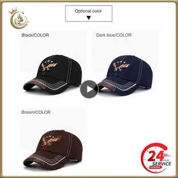 1 ~ 5ШТ Модная мужская шляпа с вышивкой Орла 2023 Новые кепки для гольфа на открытом воздухе Женская Мужская спортивная бейсболка Snapback из дышащего хлопка