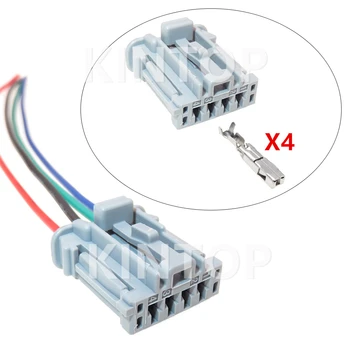 1 комплект из 4 контактов 98817-1048, штепсельная вилка автомобильного жгута проводов, разъемы для кабелей в пластиковом корпусе с проводами