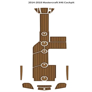 2014-2018 Коврик для кокпита Mastercraft X46, лодка, пенопласт EVA, коврик для пола на палубе из искусственного тика