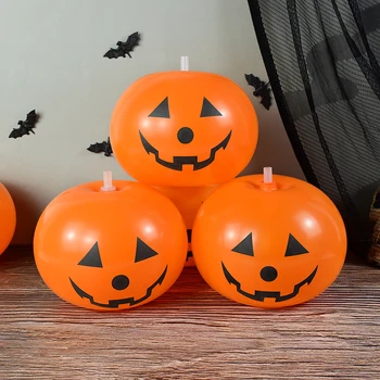 5 шт./лот 12-дюймовые воздушные шары в виде тыквы на Хэллоуин для домашнего декора Дом с привидениями Хэллоуин Бар Украшение стола для вечеринки Надувная игрушка