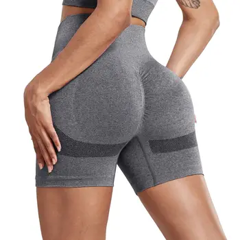 CHRLEISURE Женские шорты для йоги с подтяжкой ягодиц, бесшовные спортивные обтягивающие леггинсы для бега и фитнеса с высокой талией, одежда для велоспорта