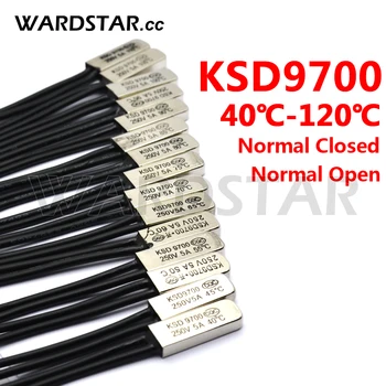 KSD9700 5A250V 40-120 Градусов Цельсия Нормально Закрытый Открытый Биметаллический Дисковый переключатель температуры Термостат Термозащита