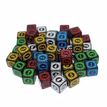 Toys D6 Настольная игра Многогранные акриловые кубики Многосторонние