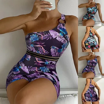 Women'S Bathing Suits Slimming Athletic One-Piece Bikini Xxl Plus Size Sexy High Waist Bikini Sets Купальник Женский Слитный