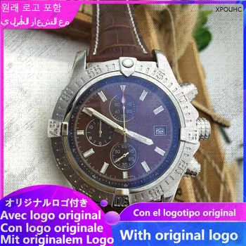 XPOUHC Мужские часы 904l кварцевые часы из нержавеющей стали 45 мм-BR