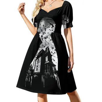 Альфред Хичкок Платье-коллаж вечернее платье летнее платье женское летнее платье 2023 модный