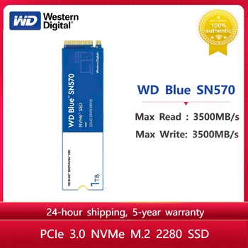 Внутренний SSD для ноутбука Western Digital WD Blue SN570 NVMe 250GB 500GB 1TB 2TB PCIe3.0 * 4 M.2 2280