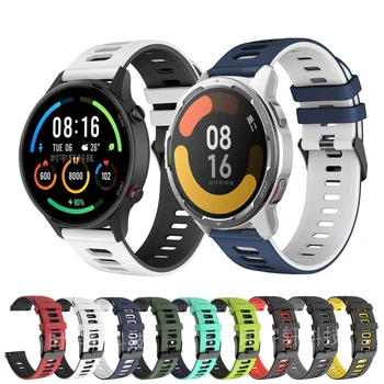 Для Xiaomi Watch S1 Активный Ремешок 22 мм Смарт-Часы Силиконовый Браслет Для XIaomi Watch Color1 2 / Mi Watch S1 Pro Аксессуары Для Часов