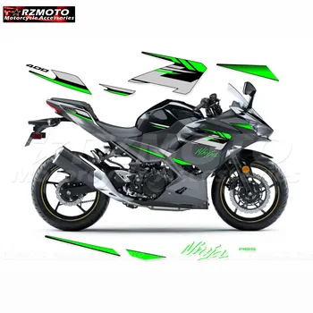 Для Мотоцикла Kawasaki Ninja400 Наклейка Украшение Кузова Танк Мотор Логотип Обтекатель Лобовое Стекло Шлем Светоотражающая Водонепроницаемая Наклейка #