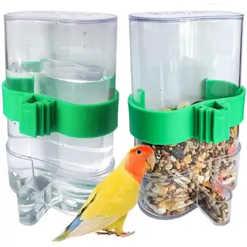 Зяблик Канарейки Попугай Какаду Автоматическая Пластиковая Кормушка Для птиц Поилка Стакан Для Кормления Дозатор Воды