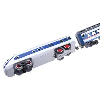 Имитационная модель поезда в масштабе 1:87 HO, Локомотив и вагоны, детский игрушечный железнодорожный вагон, Поезд