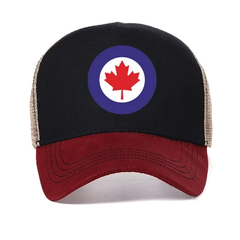 Канада RCAF Air force Мотоциклетная Бейсболка модные летние мужские Сетчатые шляпы Дальнобойщика Регулируемые Дышащие тактические шляпы