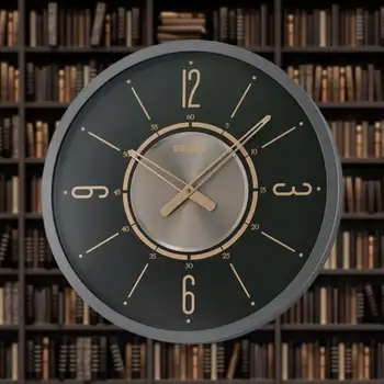 Круглые промышленные настенные часы Davis, черное и розовое золото, кварцевые, аналоговые, QXA759KLH