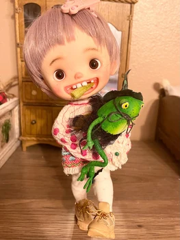 Кукла BJd-модель из смолы 1/6 yuanbao, игрушка серии Big Head, подарок на день рождения, макияж своими руками