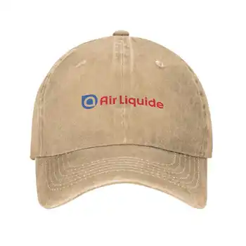 Логотип Air Liquide, графический логотип бренда, высококачественная джинсовая кепка, вязаная шапка, бейсболка