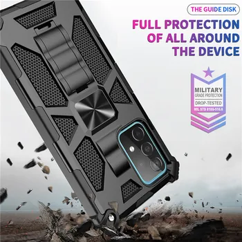Магнитный стелс-стент противоударный чехол для телефона Samsung Galaxy S23 S22 S21 Plus A53 A14 A73 A23 A24 Armor защитный чехол