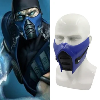 Маски для косплея из смолы Mortal Kombat, маска MK Scorpion Face Sub-Zero Masker, Унисекс, реквизит для косплея на Хэллоуин