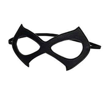 Маски косплей костюм черная кожаная маска для глаз косплей Сексуальная маска для глаз для Хэллоуина реквизит