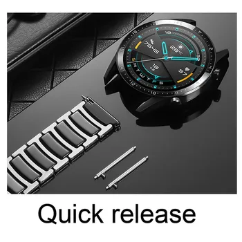 Металлический ремешок для Samsung galaxy watch 6 44 мм 40 мм Керамический ремешок для часов из нержавеющей стали classic 6 43 мм 47 мм Ремешки для часов Аксессуары