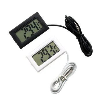 Мини-цифровой ЖК-дисплей; удобный датчик температуры в помещении; Измеритель влажности; Термометр-гигрометр для холодильника-аквариума