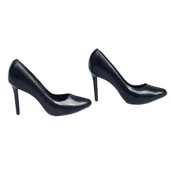 Модная женская обувь на высоком каблуке для 1/12 женщин, имитирующая модель черных туфель для 12-дюймовой куклы Phicen Tbleague Body Toy
