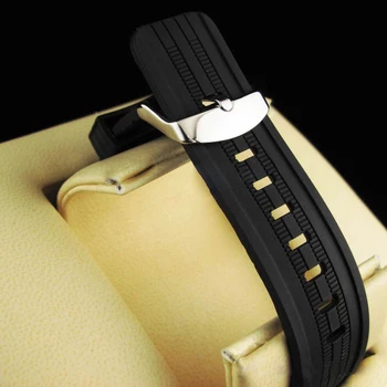 Модные мужские наручные часы с каучуковым ремешком и циферблатом из сплава, мужские спортивные часы