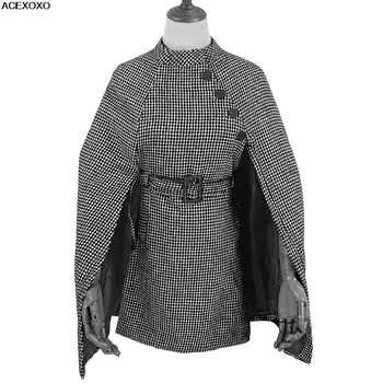 Модный европейский бренд ins и вязаное женское пальто-накидка в сетку из тонкой ткани