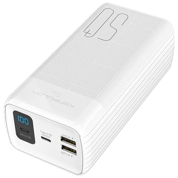 Мощный Power Bank 50000mAh 22,5 Вт, быстрая зарядка, ЖК-дисплей, внешний аккумулятор Powerbank большой емкости для iPhone 12 Xiaomi