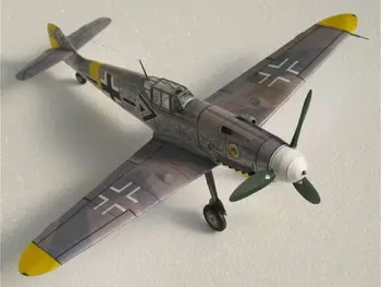 Набор Бумажных моделей Ручной работы Messerschmit Немецкого Истребителя BF-109 в масштабе 1:32