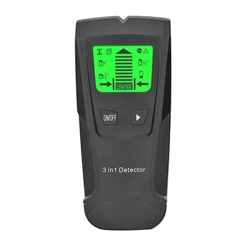 Настенный Металлоискатель Электронный Искатель Деревянных Шпилек Сканер Проводов ЖК-дисплей TH210 Черный Прочный Простой В использовании 15 X 7 X 3 см