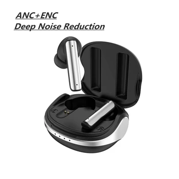 Наушники TWS Bluetooth 5.3 ANC с активным шумоподавлением, беспроводные наушники с микрофоном, игровые Спортивные наушники с низкой задержкой