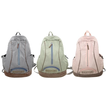 Нейлоновые сумки, винтажная школьная сумка большой емкости, Мягкий студенческий рюкзак, модный рюкзак для офисных поездок, Школьный корейский рюкзак