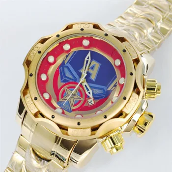 Непобедимые Мужские Часы Со Светящимся Большим Циферблатом, Непобедимые Роскошные Наручные Часы INVICTO Relógio Masculino Для Дропшиппинга