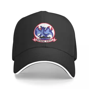 Новая бейсболка ПАТРУЛЬНОЙ эскадрильи VP-50, черная Детская шляпа, мужская шляпа, роскошная женская кепка