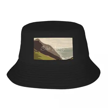 Новая шляпа-ведро с пейзажем острова Хорхе, аниме, роскошная шляпа, женская и мужская шляпа