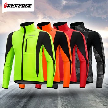 Новое поступление! Зимняя велосипедная куртка Ironride для мужчин и женщин, флисовое Светоотражающее MTB-пальто, Велосипедная Ветрозащитная куртка, ветровка