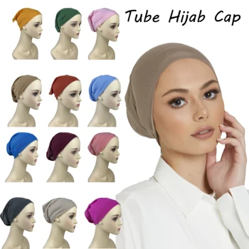 Новое среднеэластичное полотенце для пота, женский шарф, маленькая шляпа в форме трубки на обоих концах, базовая шляпа, одноцветное полотенце для пота, шляпа-труба