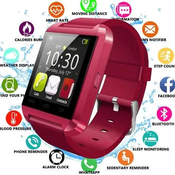 Новые часы U8 с Bluetooth Smart Watch Шаг за шагом Мониторинг сна Подарочные часы Smart Wear Factory Outlet Бесплатная Доставка