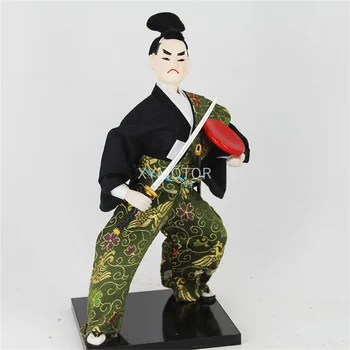 Новый 30-сантиметровый 12-дюймовый японский Гаражный НАБОР самураев Кукла в кимоно Фигурка Статуэтка Декор 8 цветов Игрушки Коллекция Хобби Дисплей