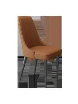 Обеденный стул Семейный Современный Простой Обеденный стул со спинкой Для отдыха Железный Обеденный стол Стул Nordic Light Роскошный Гостиничный стул