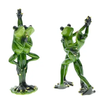 Пара лягушек, скульптура лягушки, коллекционное животное для украшения улицы