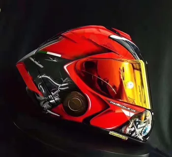 Полнолицевый Мотоциклетный шлем X14 RED DUKA1 шлем для езды на мотокроссе Шлем для мотобайка