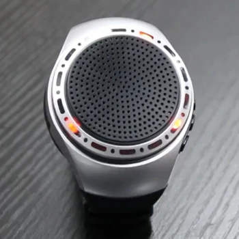 Портативные наручные часы Динамик с крутым освещением Bluetooth-совместимая спортивная музыка FM-радио USB Перезаряжаемый беспроводной динамик