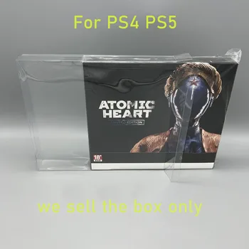Прозрачная крышка для коробки для домашних животных для игровой консоли PS4 PS5 для Atomic Heart Гонконгская версия, коллекционная коробка с ограниченной защитой для хранения