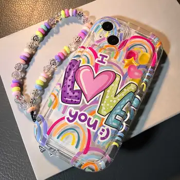 Радужный Чехол-сердечко для Samsung A02S A03 A04s A01 A04E A7 2018 A10S A20S A50 A30S A50S A30 A20 A10 A82 03S Фиолетовый Чехол для телефона