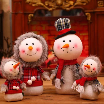 Рождественская кукла, Санта, Снеговик, украшение Рождественской елки, Украшение дома, Рождественская вечеринка, Новый Год, Детские Игрушки, Подарки
