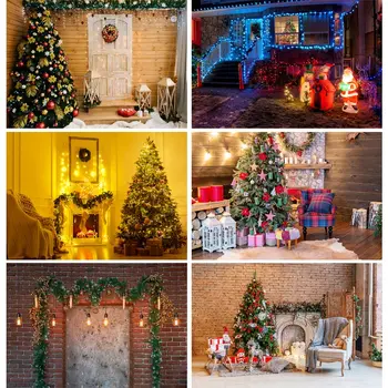 Рождественский фон для фотосъемки SHUOZHIKE, Рождественская елка, фон для фотостудии, детский портрет, Фотосессия 20107HSD-01