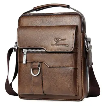 Роскошные винтажные сумки, кожаная сумка через плечо, мужская деловая сумка-мессенджер через плечо