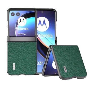 Роскошный модный Телефон Из натуральной Кожи Для Motorola Moto Razr 40 Ultra Case Для Moto Razr 40Ultra Case Противоударный Защитный Чехол